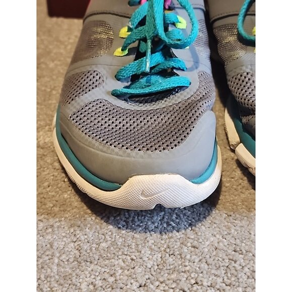 Nike Flex 2014 Run Gray Pink 642767-063 Running Shoes Womens PREOWNED - Size 7 - Picture 5 of 13